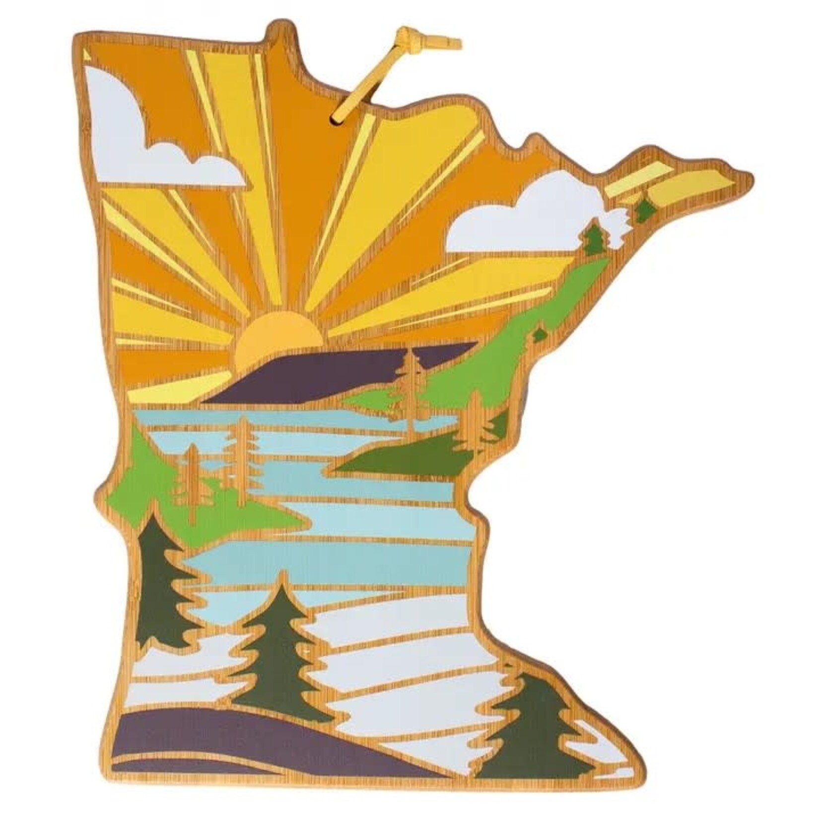 Totally Bamboo Minnesota Cutting Board with Artwork by Summer Stokes