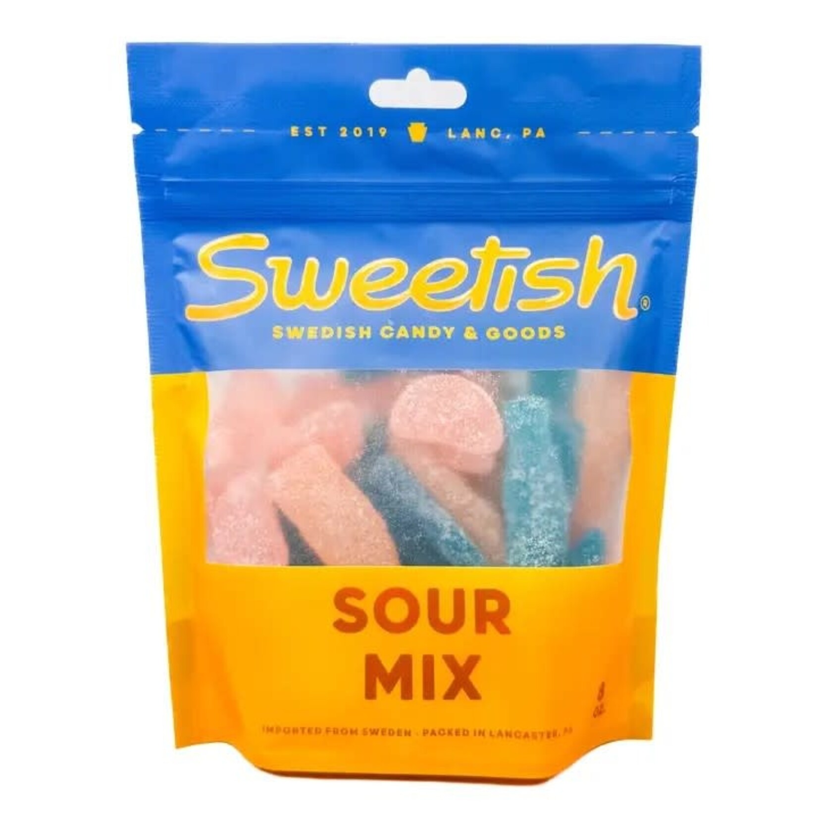 Sweetish- Swedish Candy Wholesale Sweetish Signature Sour Mix 1/2lb Bag