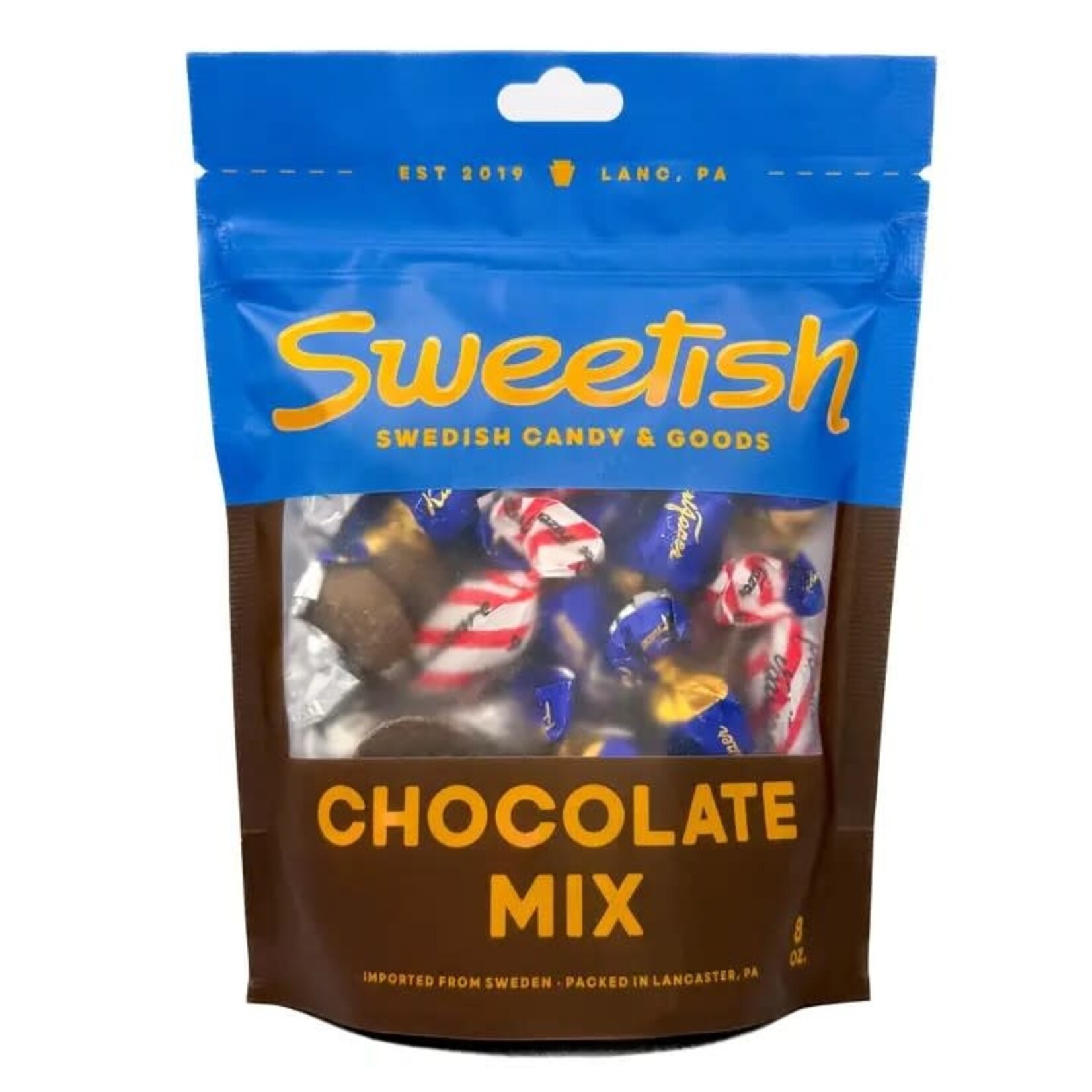 Sweetish- Swedish Candy Wholesale Sweetish Chocolate Mix 1/2lb Bag