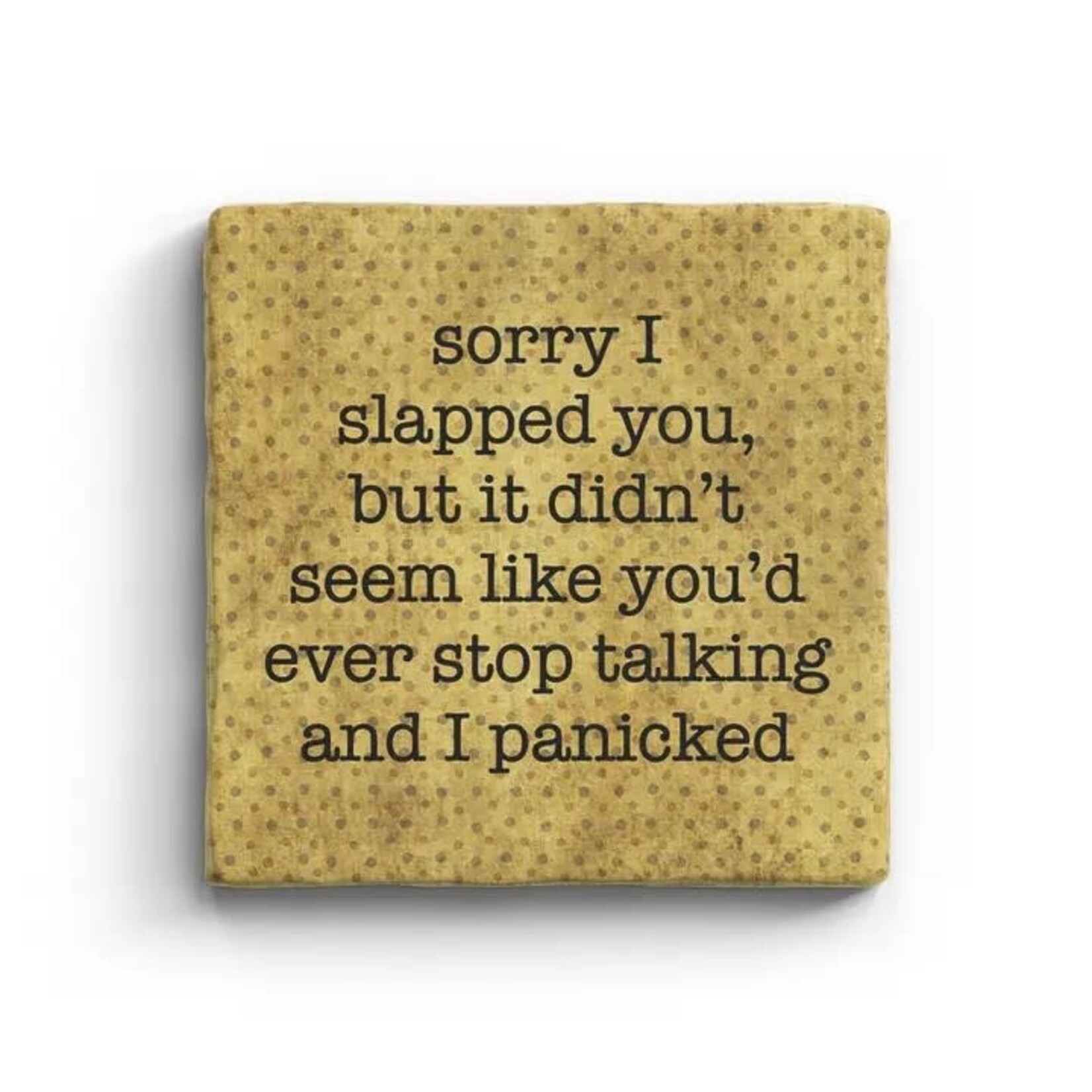 Paisley & Parsley Slapped You - Marble Coaster