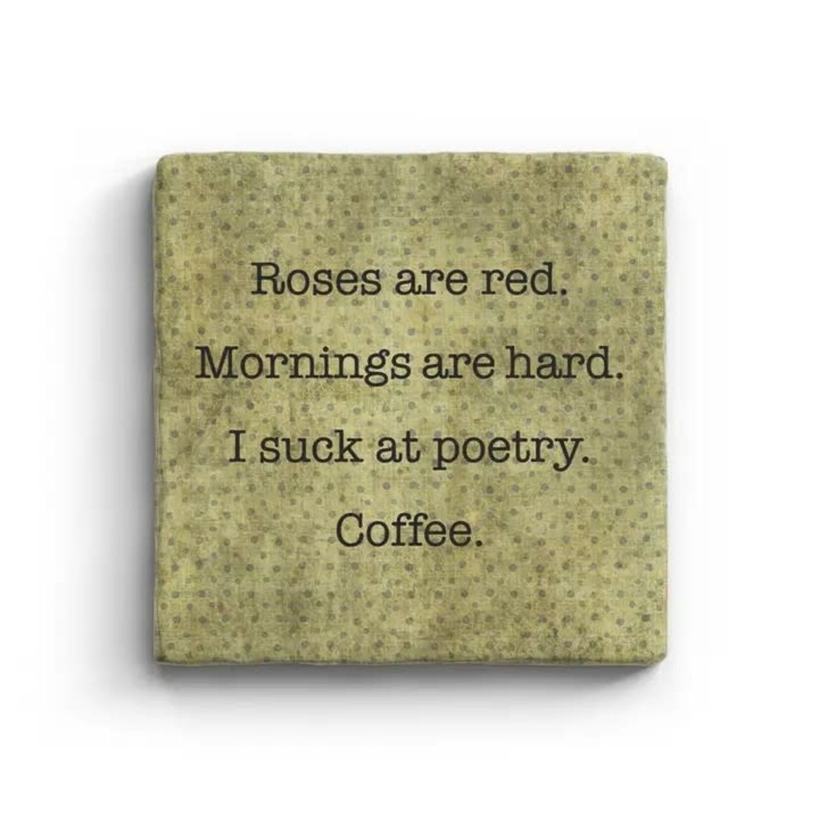 Paisley & Parsley Roses Are Red - Marble Coaster