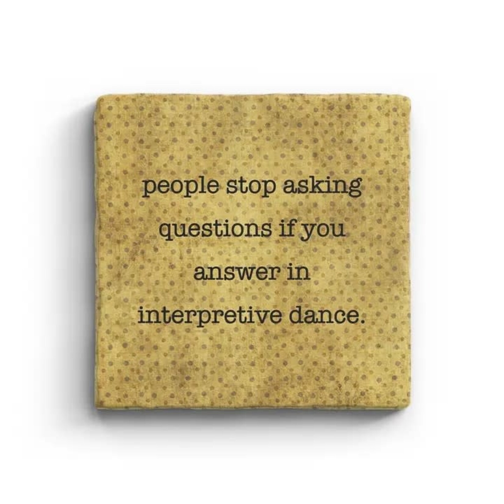 Paisley & Parsley Interpretive Dance - Marble Coaster