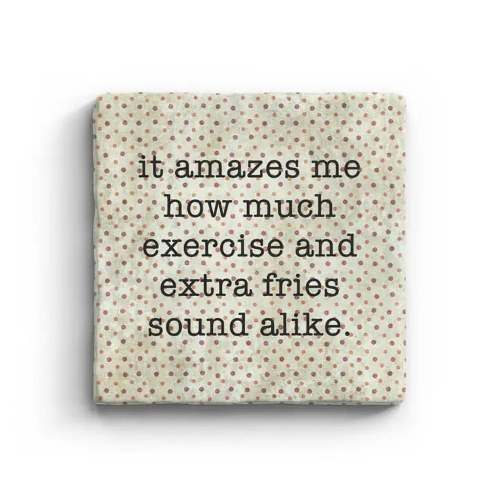 Paisley & Parsley Extra Fries - Marble Coaster