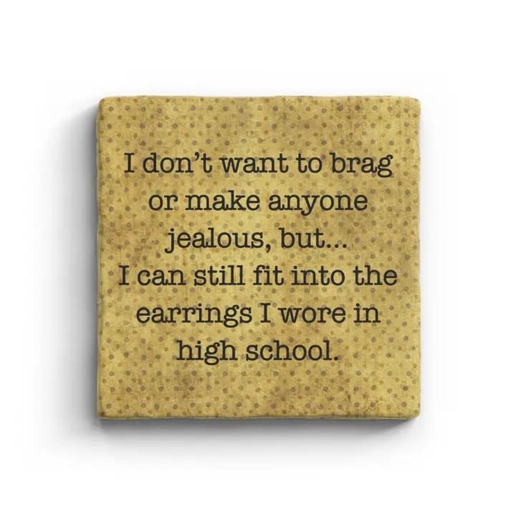Paisley & Parsley Earrings - Marble Coaster