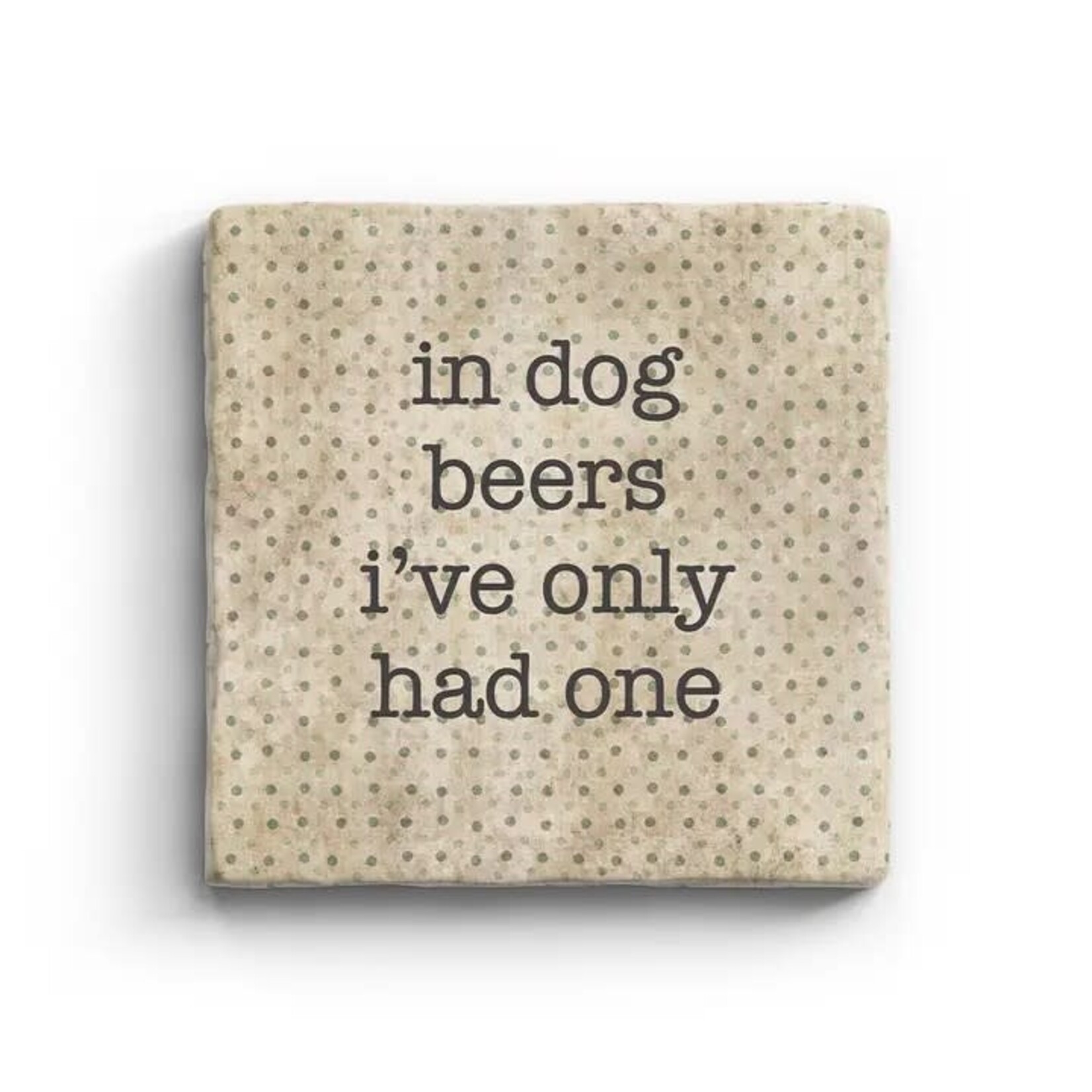 Paisley & Parsley Dog Beers - Marble Coaster