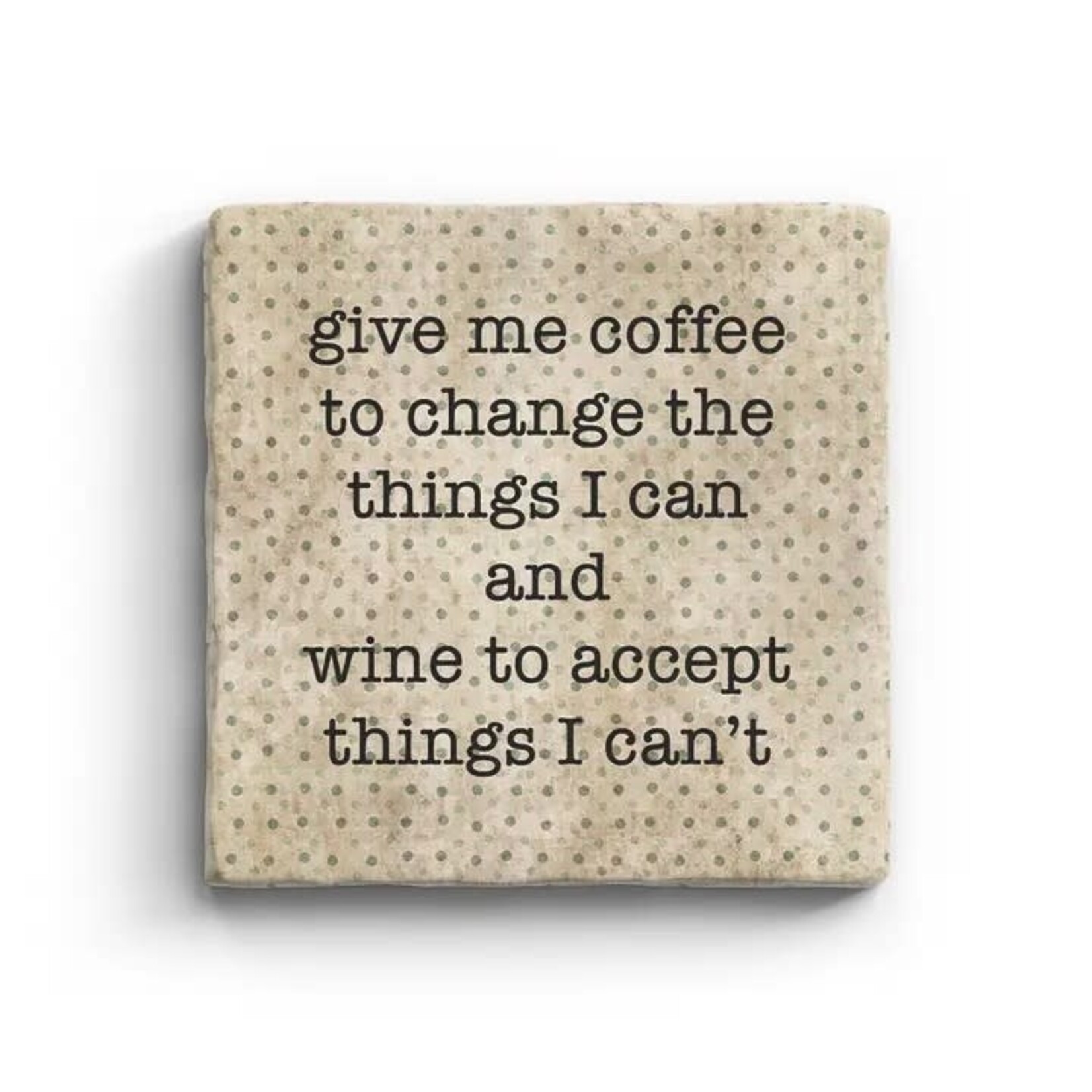 Paisley & Parsley Coffee and Wine - Marble Coaster
