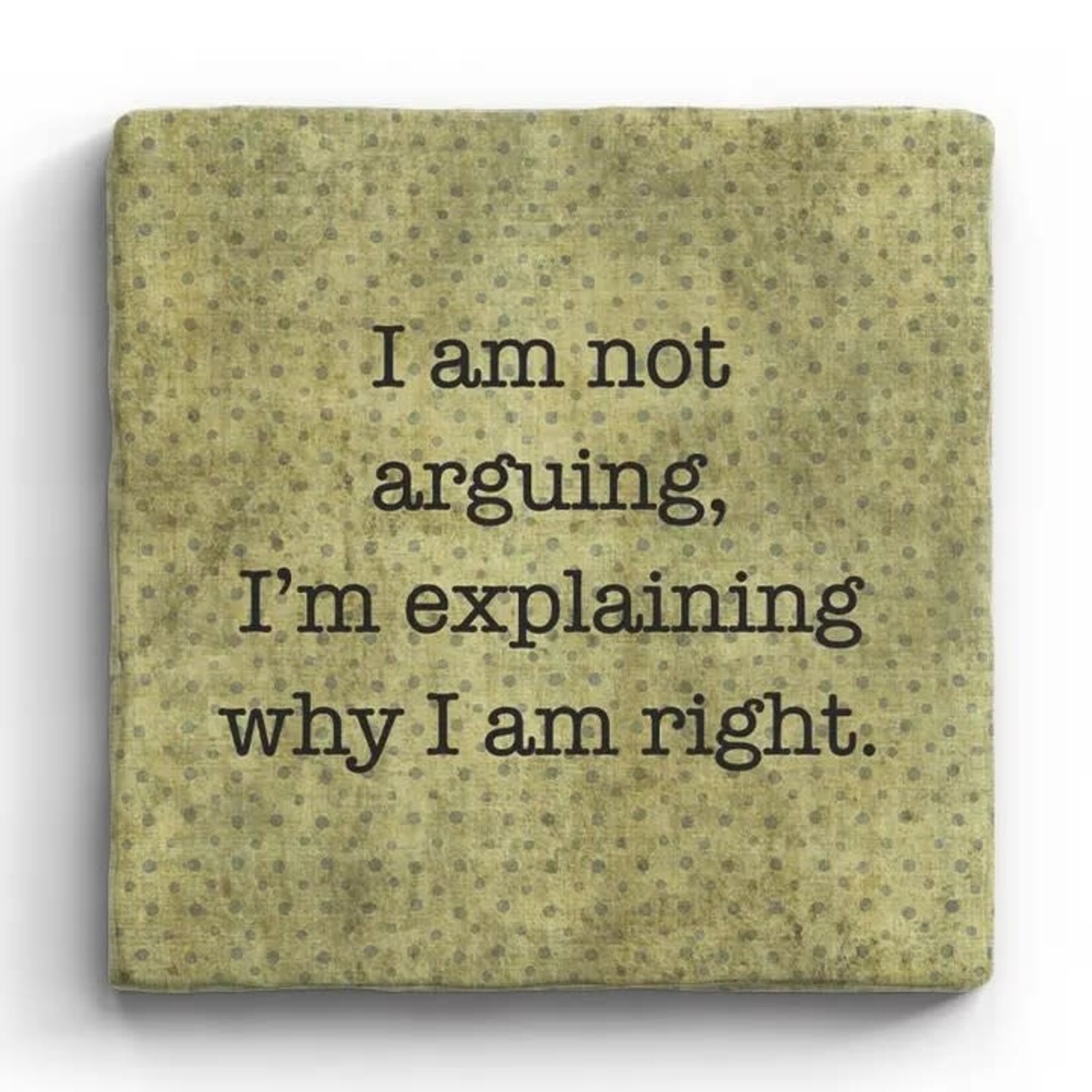 Paisley & Parsley Arguing - Marble Coaster
