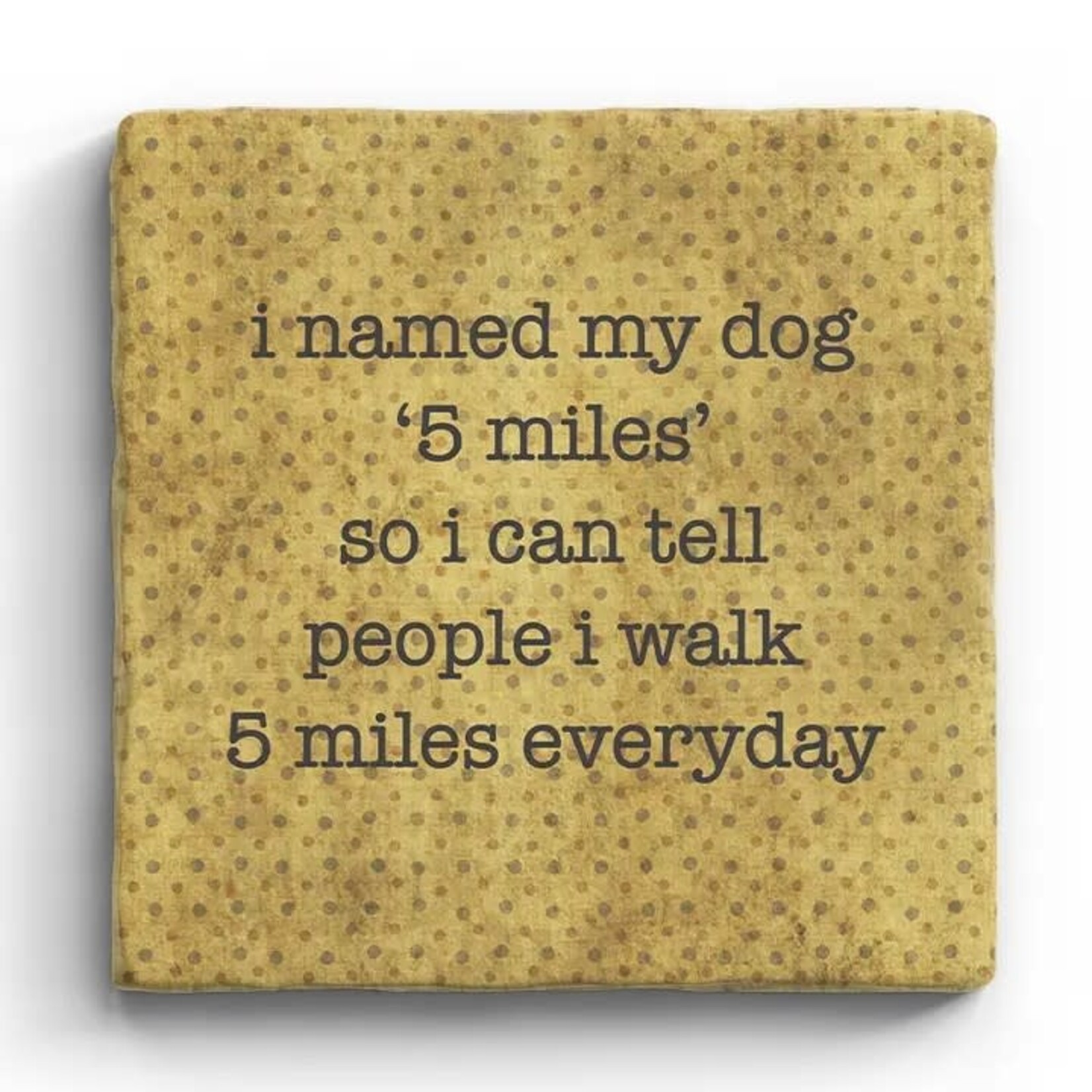 Paisley & Parsley 5 Miles - Marble Coaster