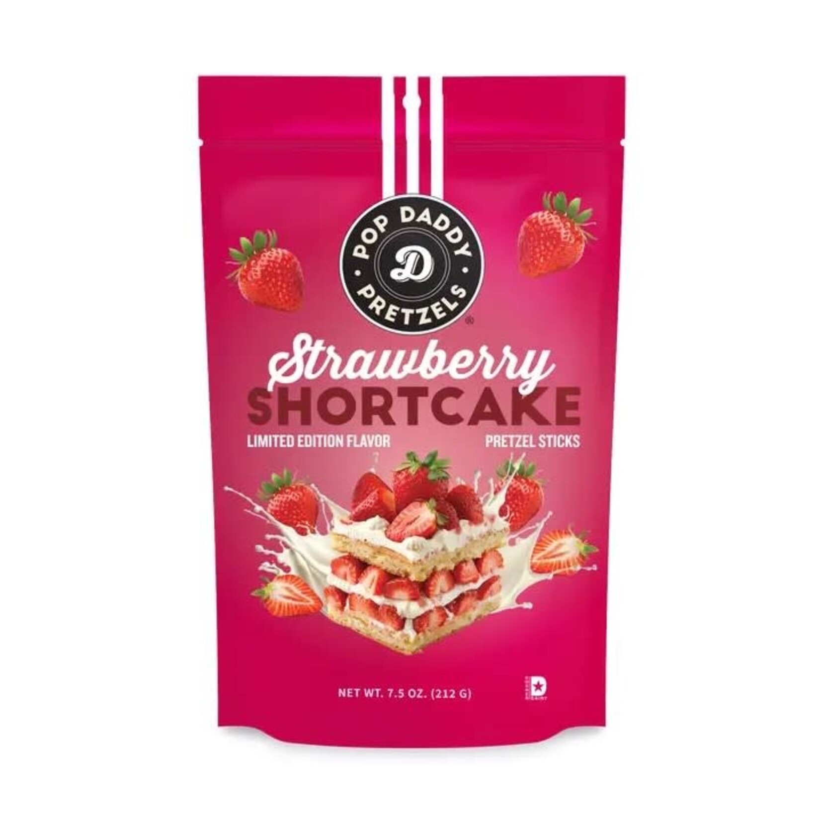 Pop Daddy Snacks Seasoned Pretzels - 7.5oz - Strawberry Shortcake
