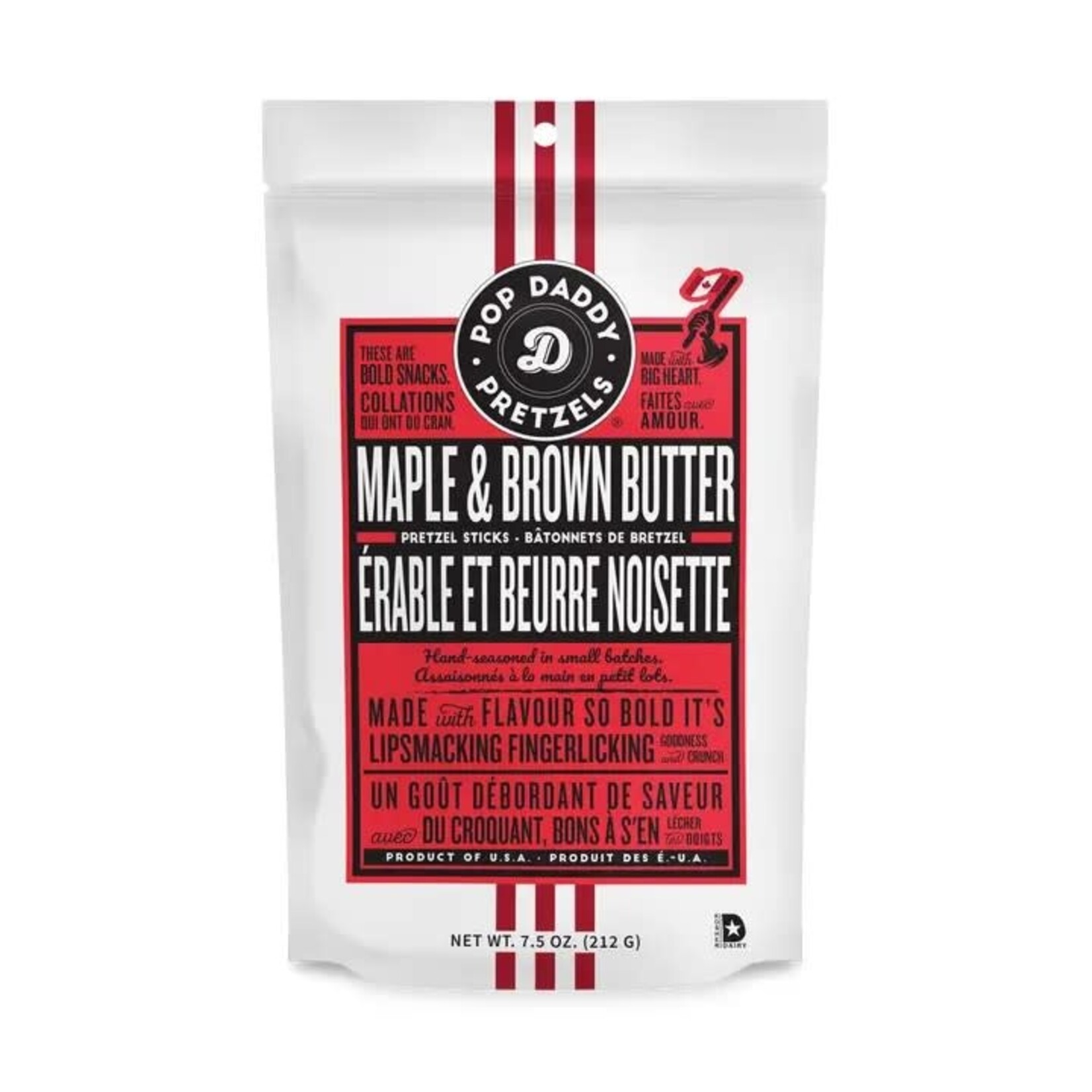Pop Daddy Snacks Seasoned Pretzels - 7.5oz - Maple and Brown Butter