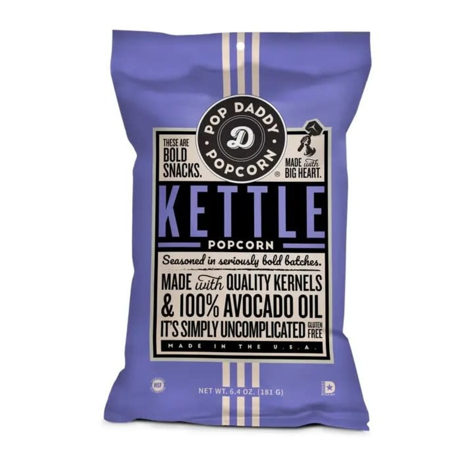 Pop Daddy Snacks Flavored Popcorn - 6.4oz - Kettle Corn