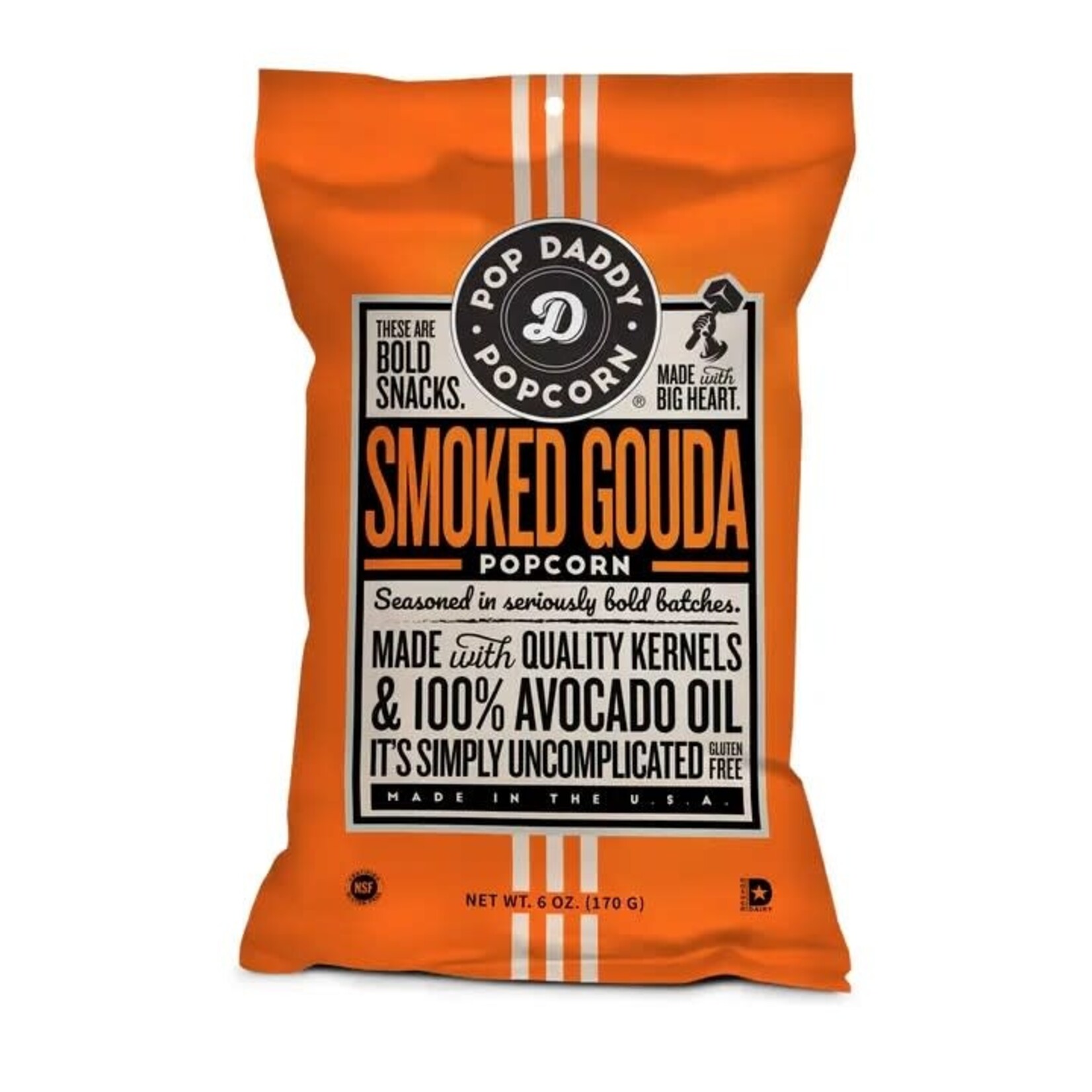 Pop Daddy Snacks Flavored Popcorn - 6oz - Smoked Gouda