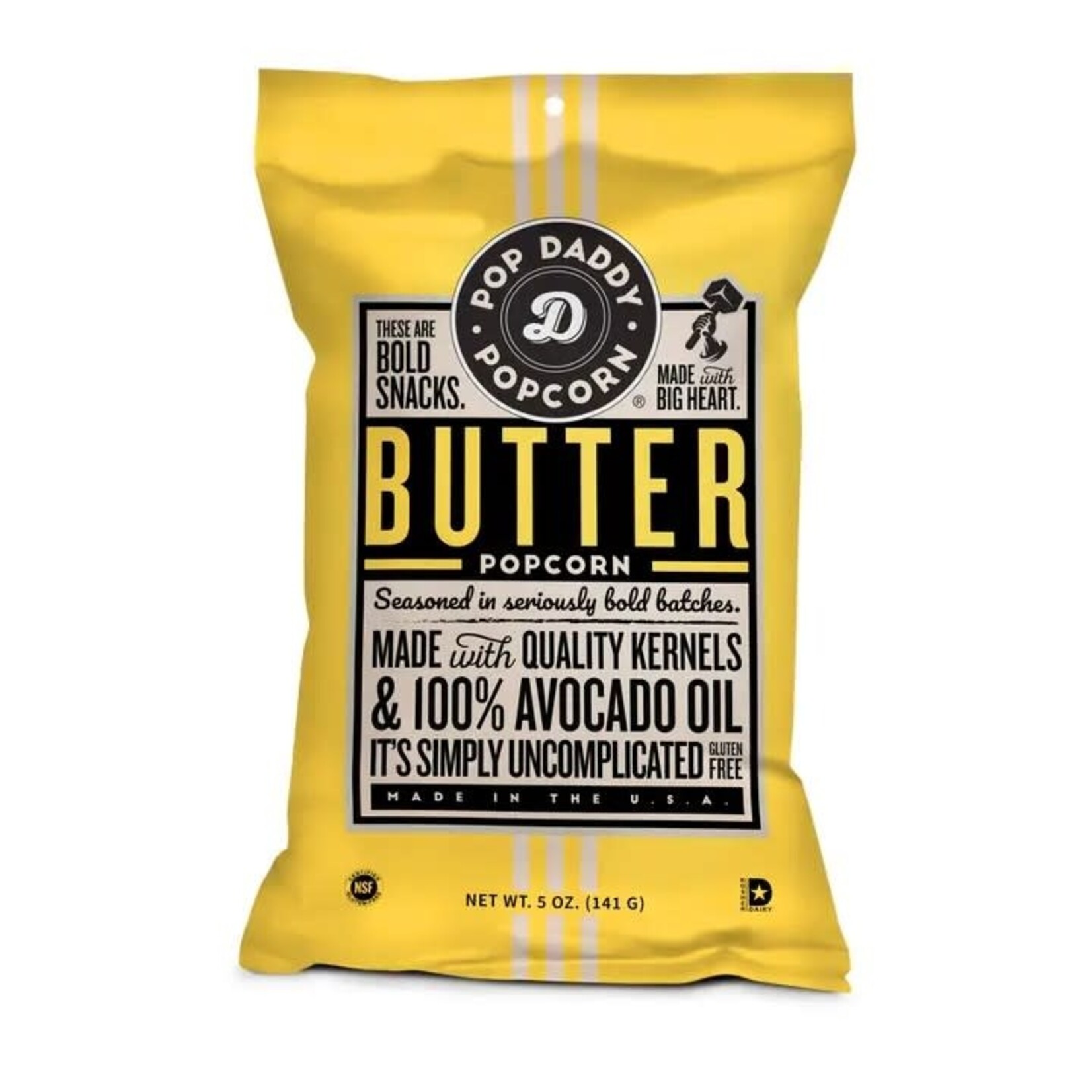 Pop Daddy Snacks Flavored Popcorn - 5oz - Natural Butter
