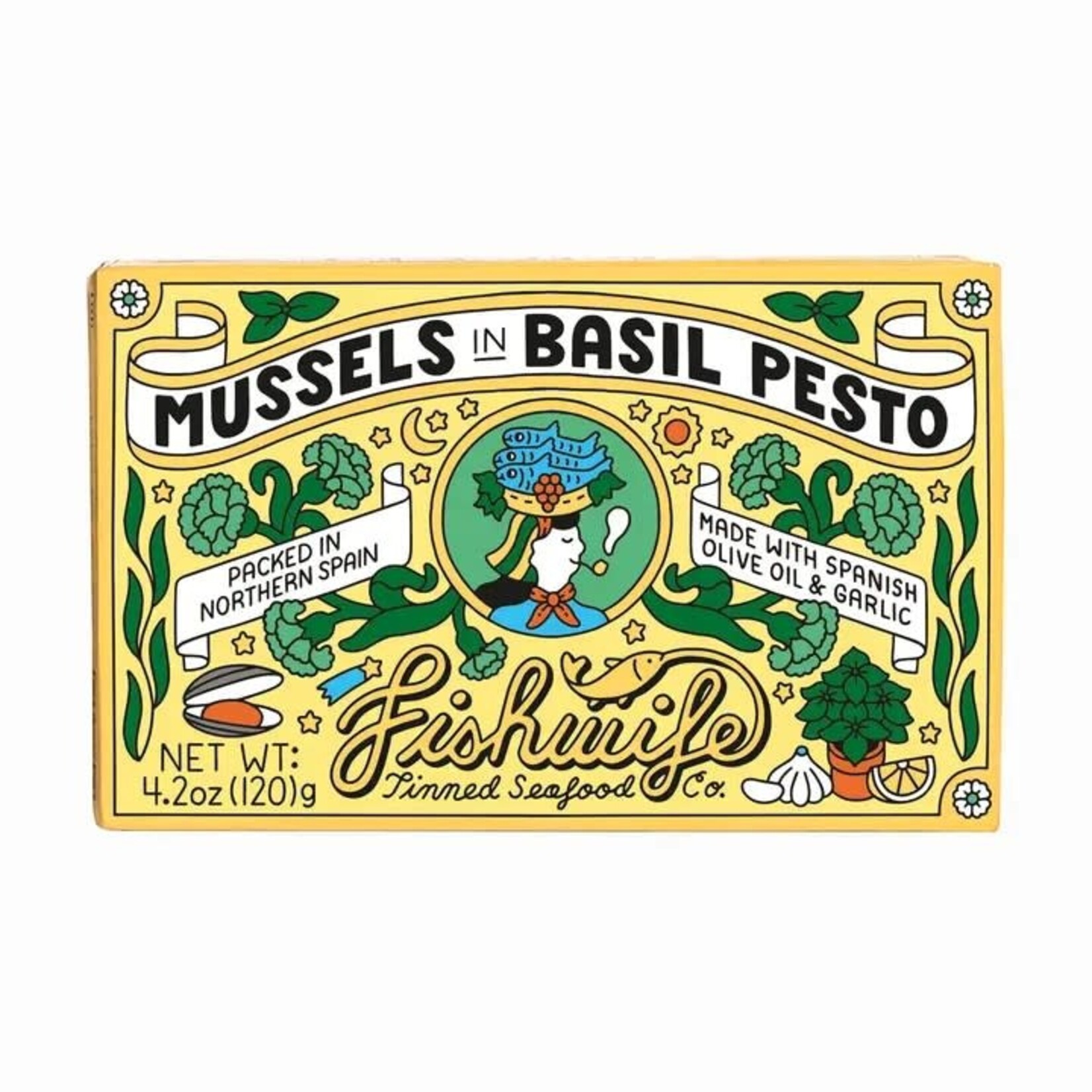 Fishwife Mussels in Basil Pesto