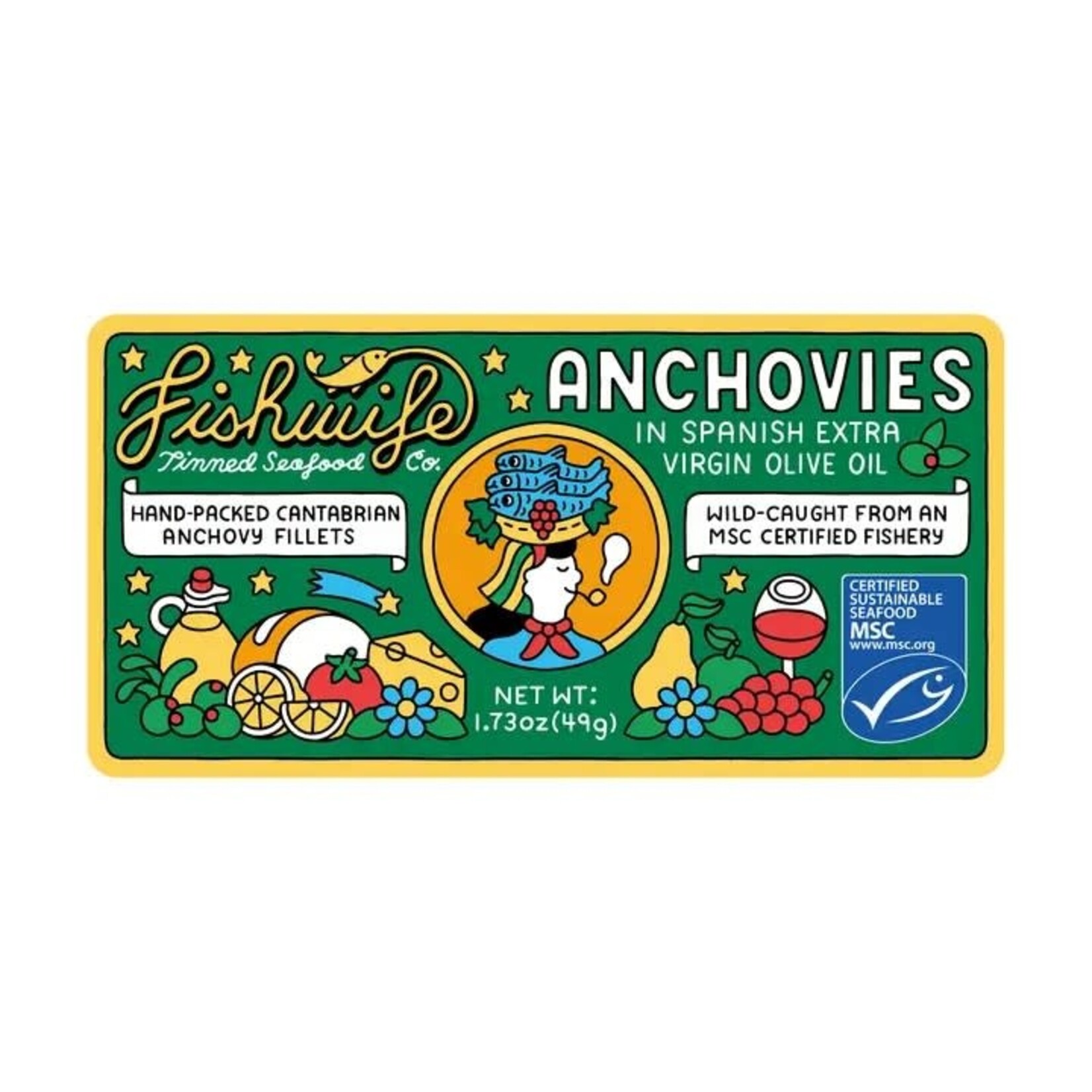 Fishwife Cantabrian Anchovies in Extra Virgin Olive Oil
