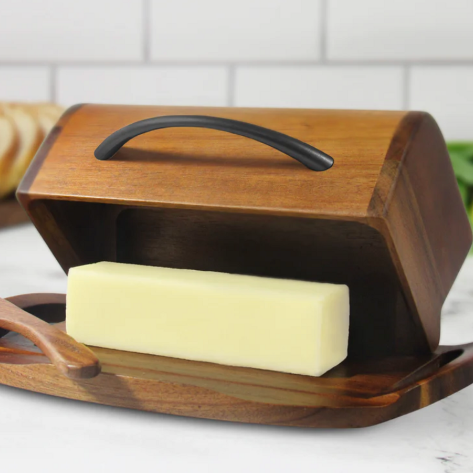 Butterie Wood Butterie, Acacia Matte Black Handle
