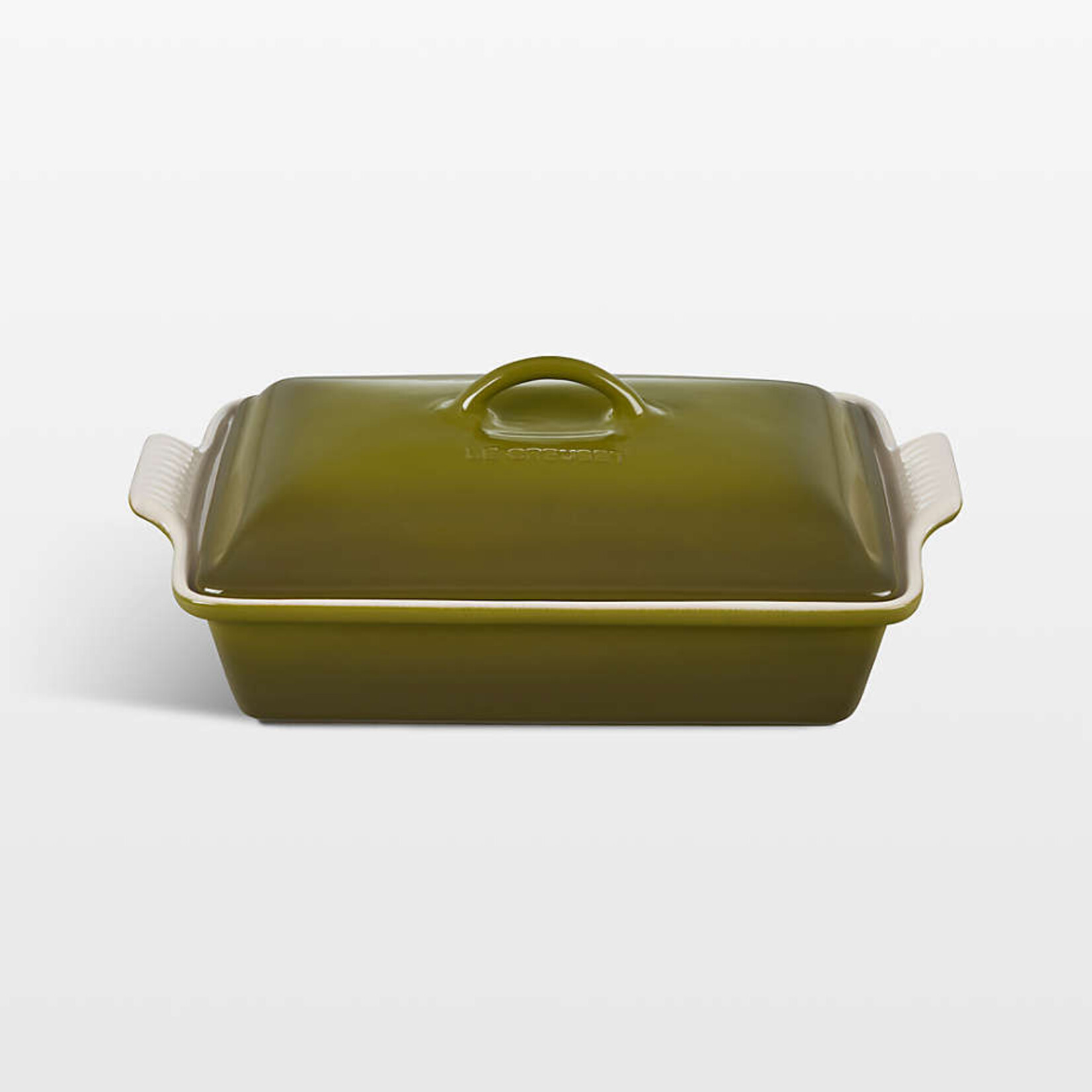 Le Creuset Heritage Covered Rectangular Casserole - Olive 4 qt. (12" x 9") | Le Creuset