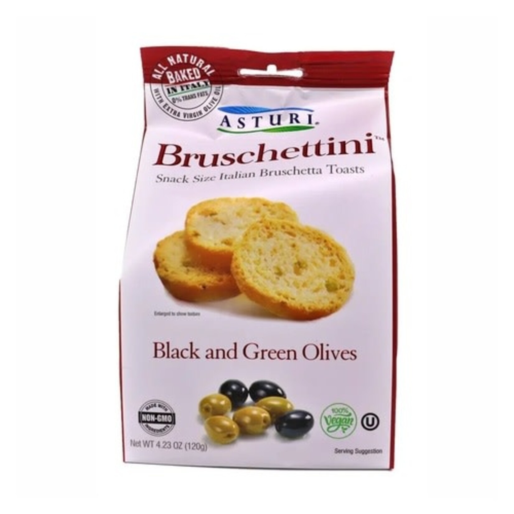 Wholesome Good Asturi Black & Green Olives Bruschettini 4.23 oz