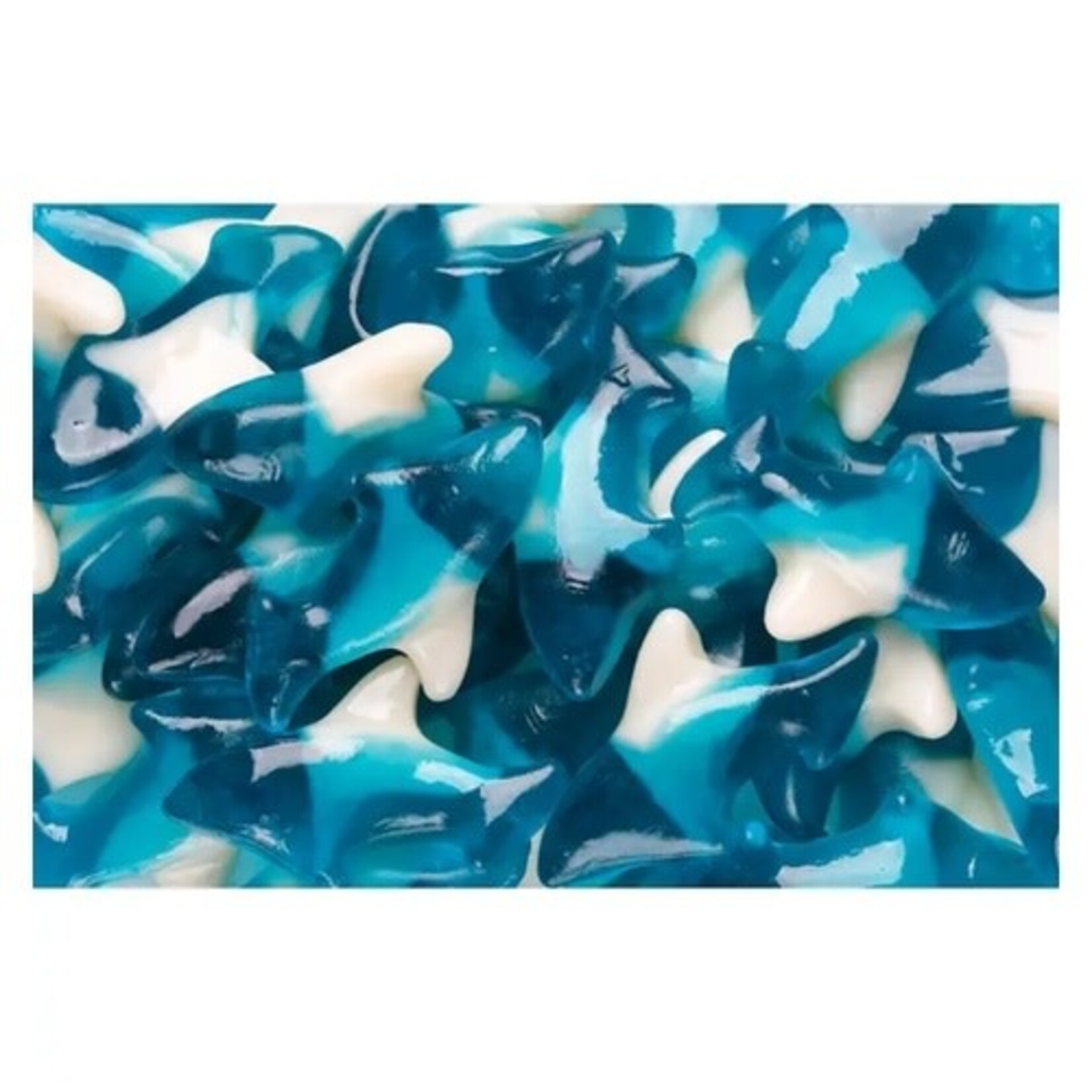 Grandpa Joes Albanese Gummi Blue Sharks, 5lb Bag