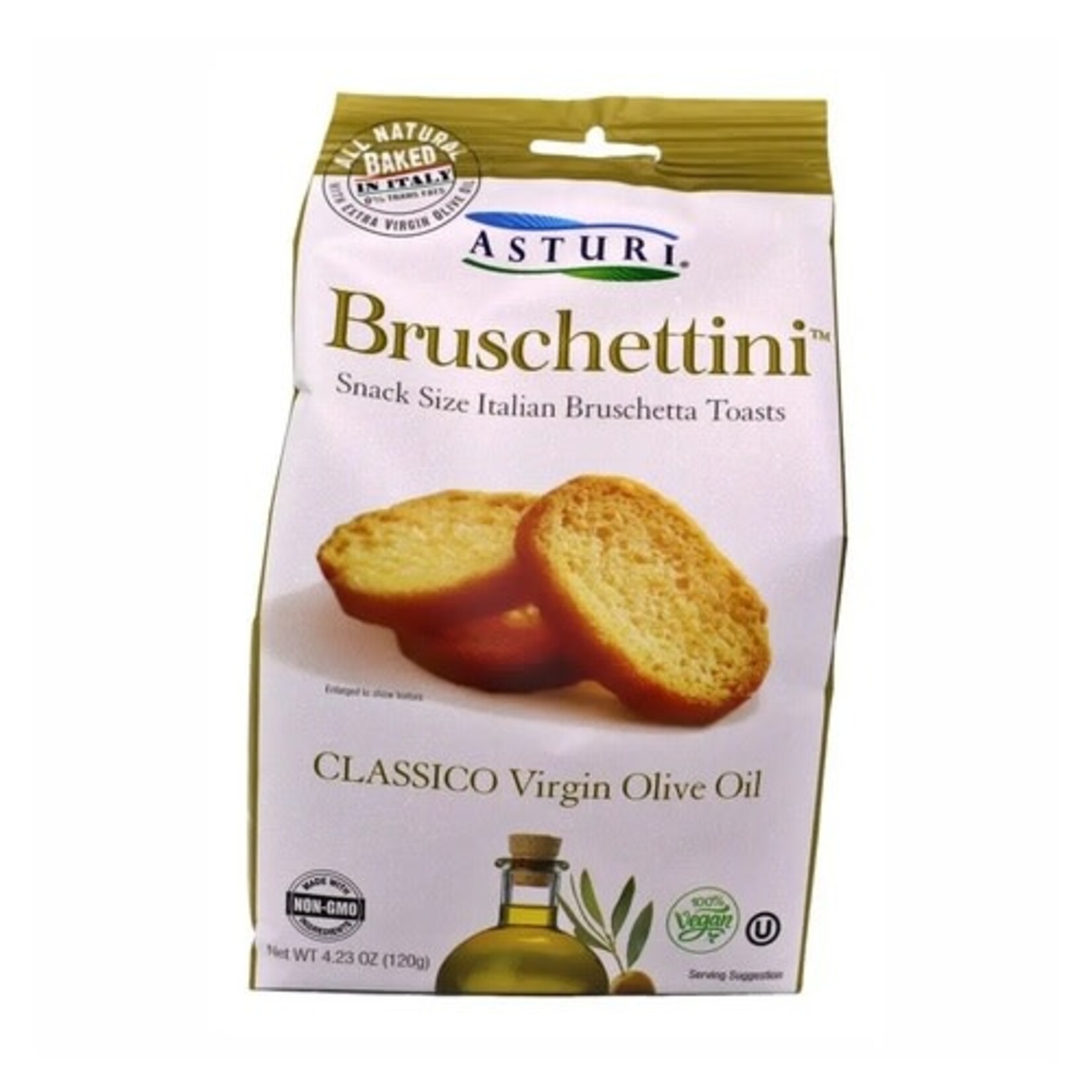 Wholesome Good Asturi Classico Virgin Olive Oil Bruschettini 4.23 oz