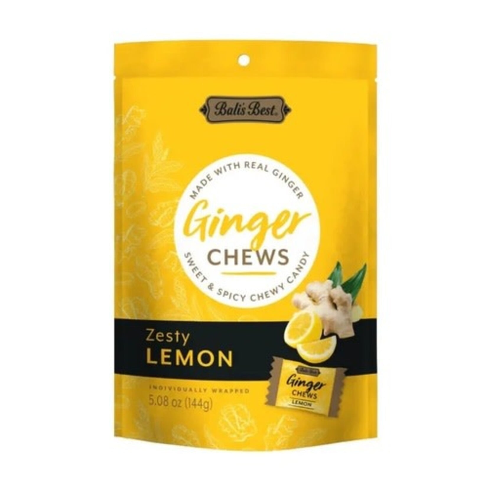 Wholesome Good Bali's Best Zesty Lemon Ginger Chews 5.08 oz