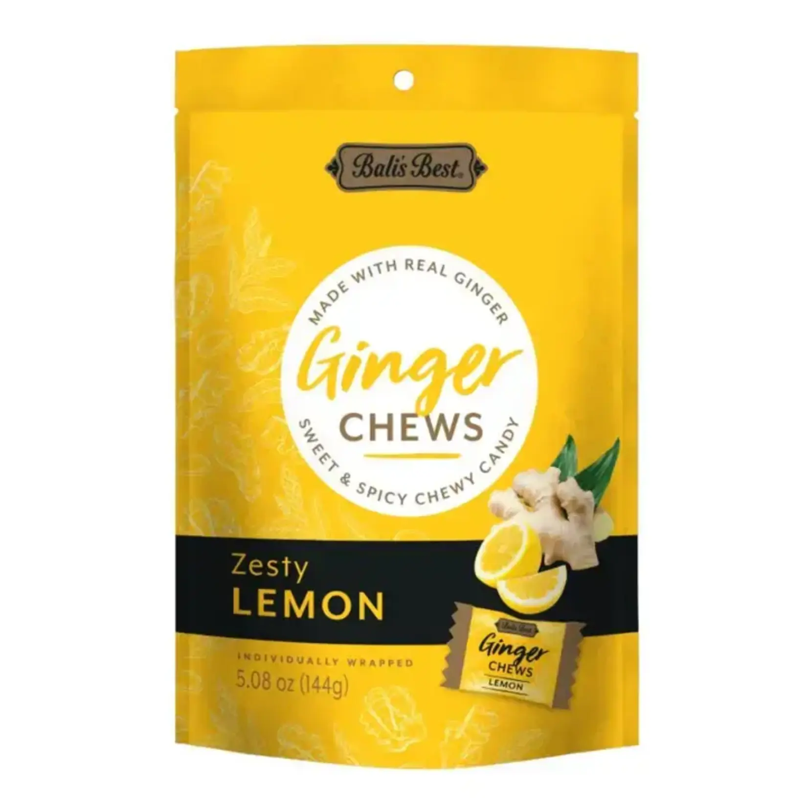 Wholesome Good Bali's Best Zesty Lemon Ginger Chews 5.08 oz