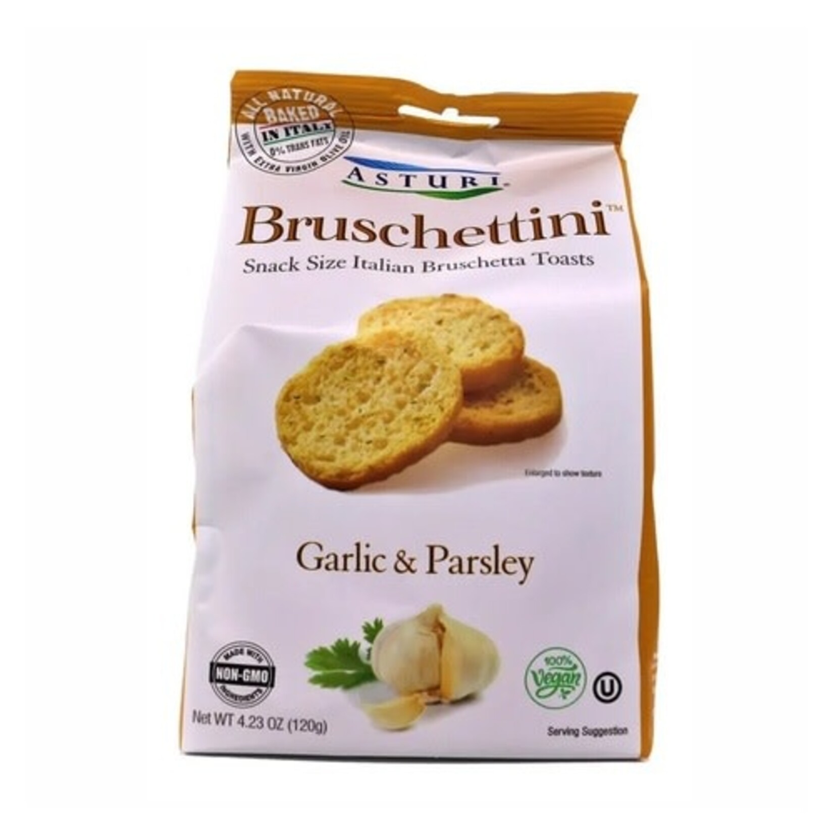 Wholesome Good Asturi Garlic & Parsley Bruschettini 4.23 oz
