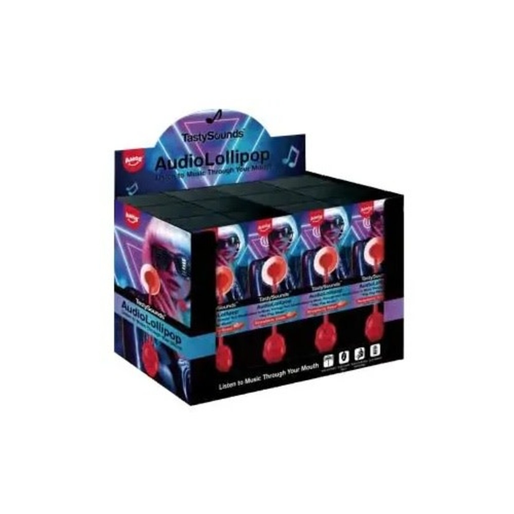 Grandpa Joes Tasty Sounds Lollipop Strawberry/Hip Hop
