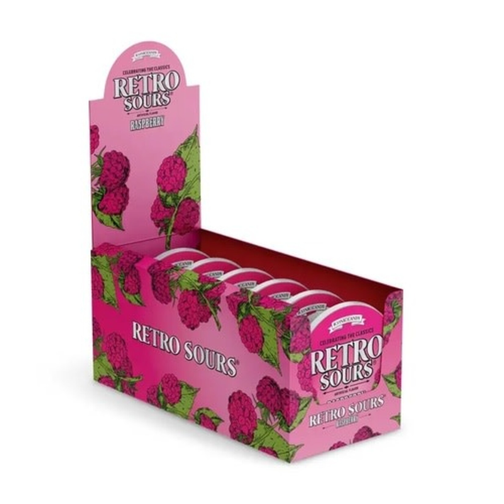 Grandpa Joes Retro Sours Raspberry, 2.12oz Tin
