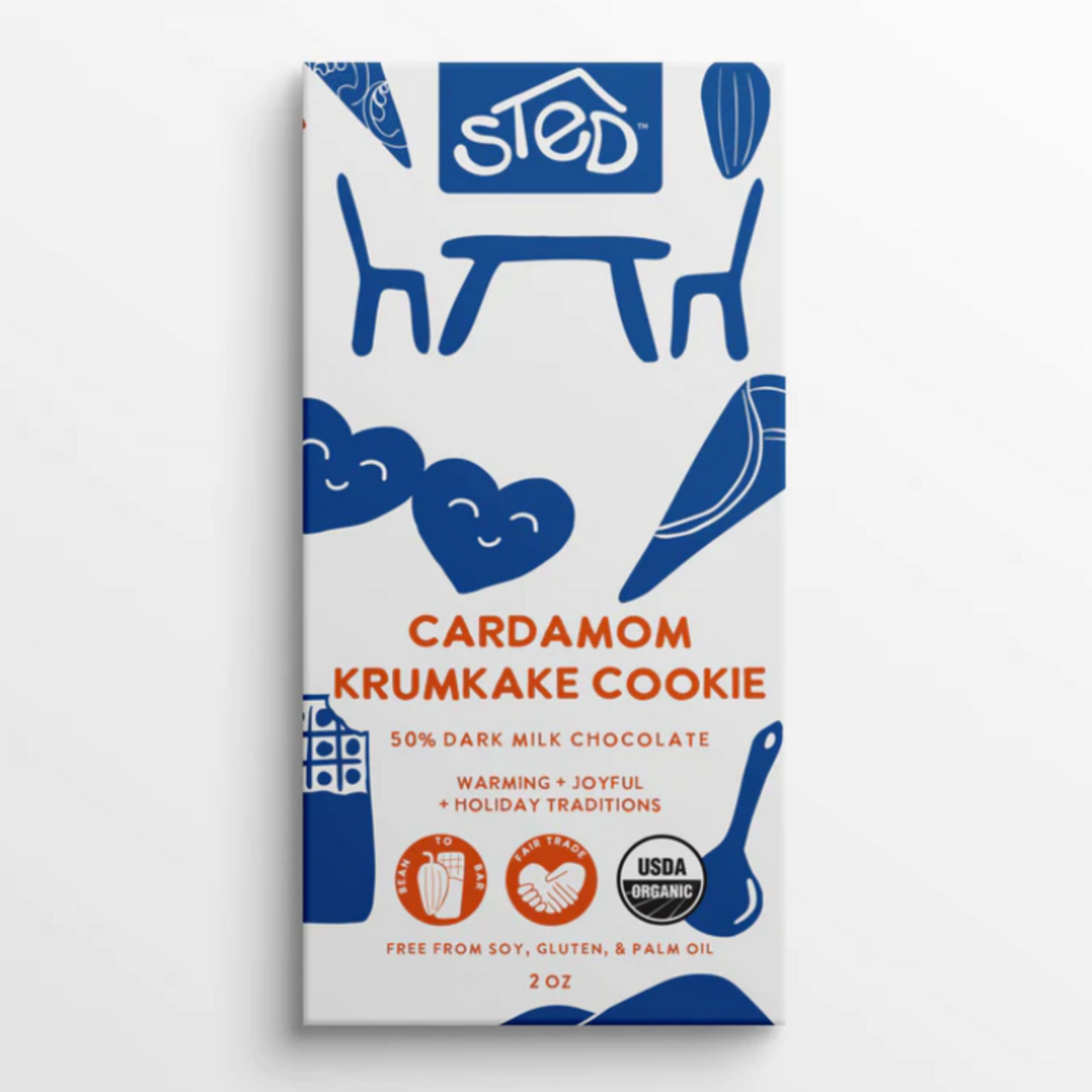 Sted Foods Cardamom Krumkake Cookie