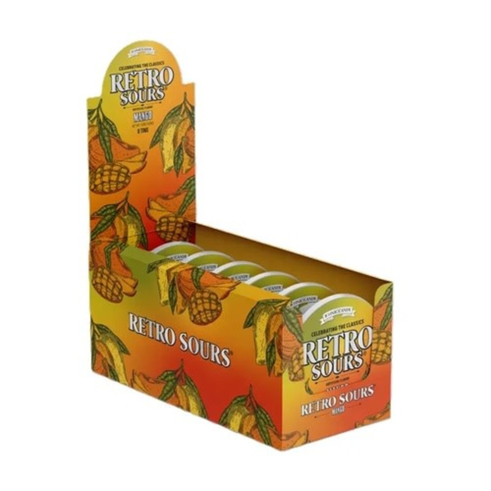 Grandpa Joes Retro Sours Mango, 2.12oz Tin