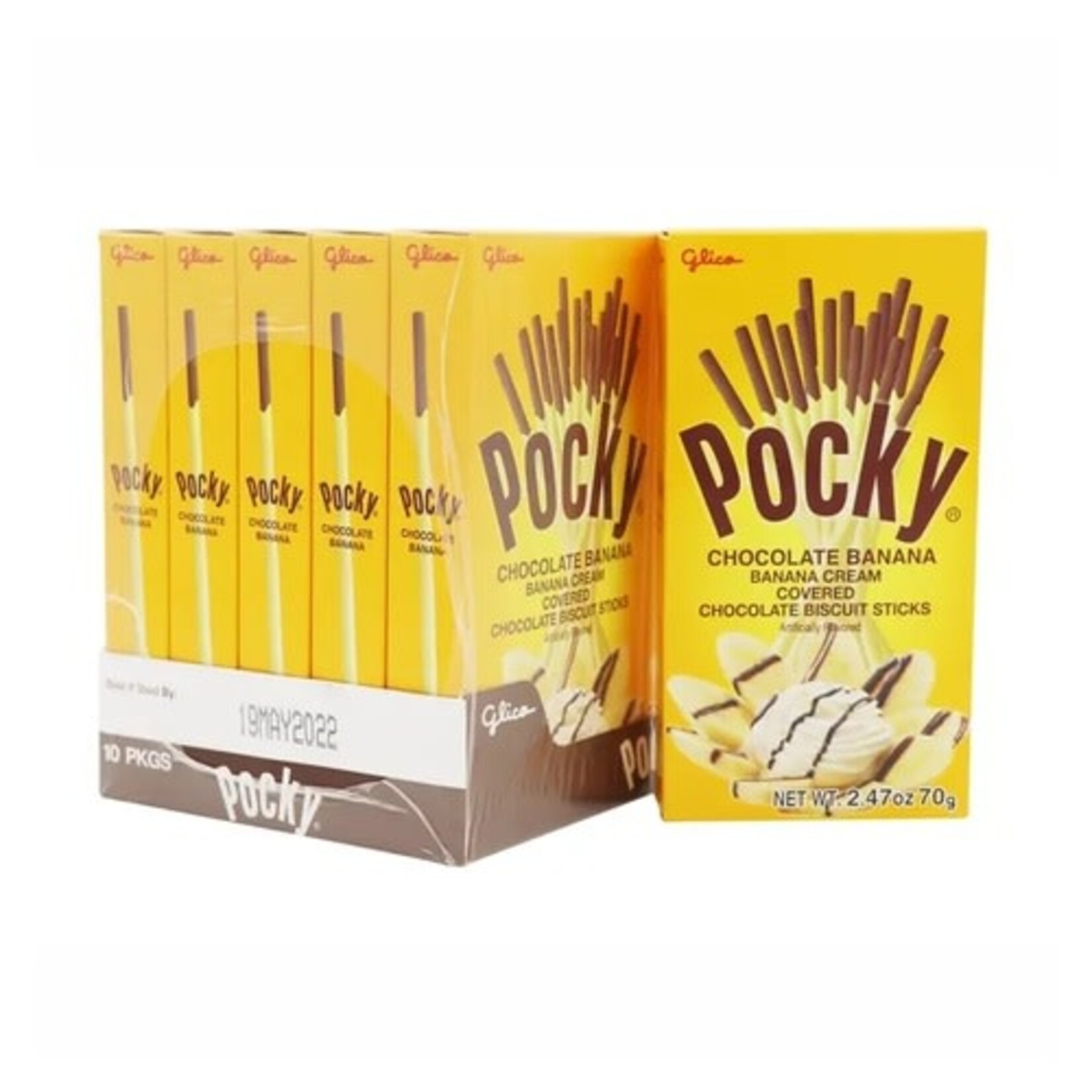 Grandpa Joes Pocky Banana Cream Covered, 70g