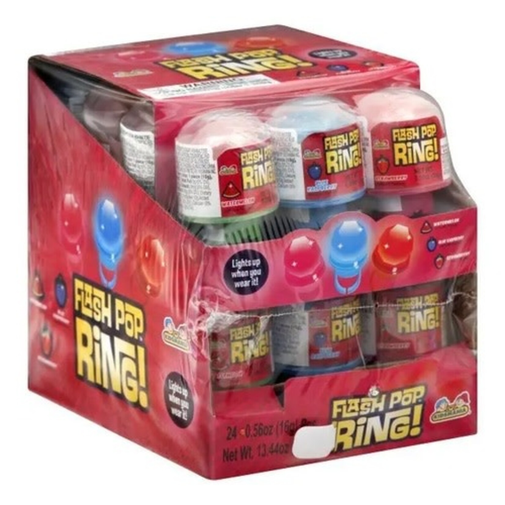 Grandpa Joes Kidsmania Flashing Light Up Ring Lollipop