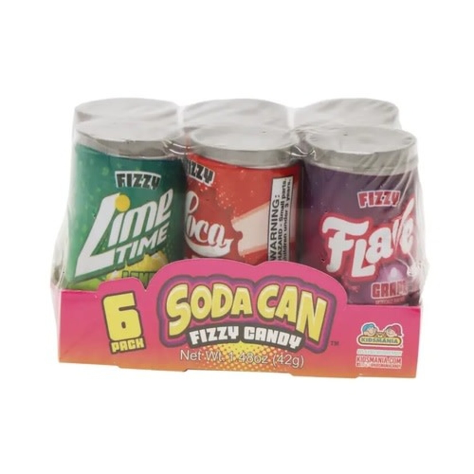 Grandpa Joes Kidsmania Fizzing Soda Cans Candy