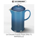Le Creuset Coffee Pot & Press 34Oz Marseille Ss Knob 34 oz | Le Creuset