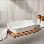 Le Creuset Heritage Lasagna Deep Baker, White 6.75 qt. | Le Creuset