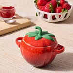 Le Creuset Fruit Mini Cocottes - Strawberry : Cerise w/ Green Leaves 16 oz. | Le Creuset