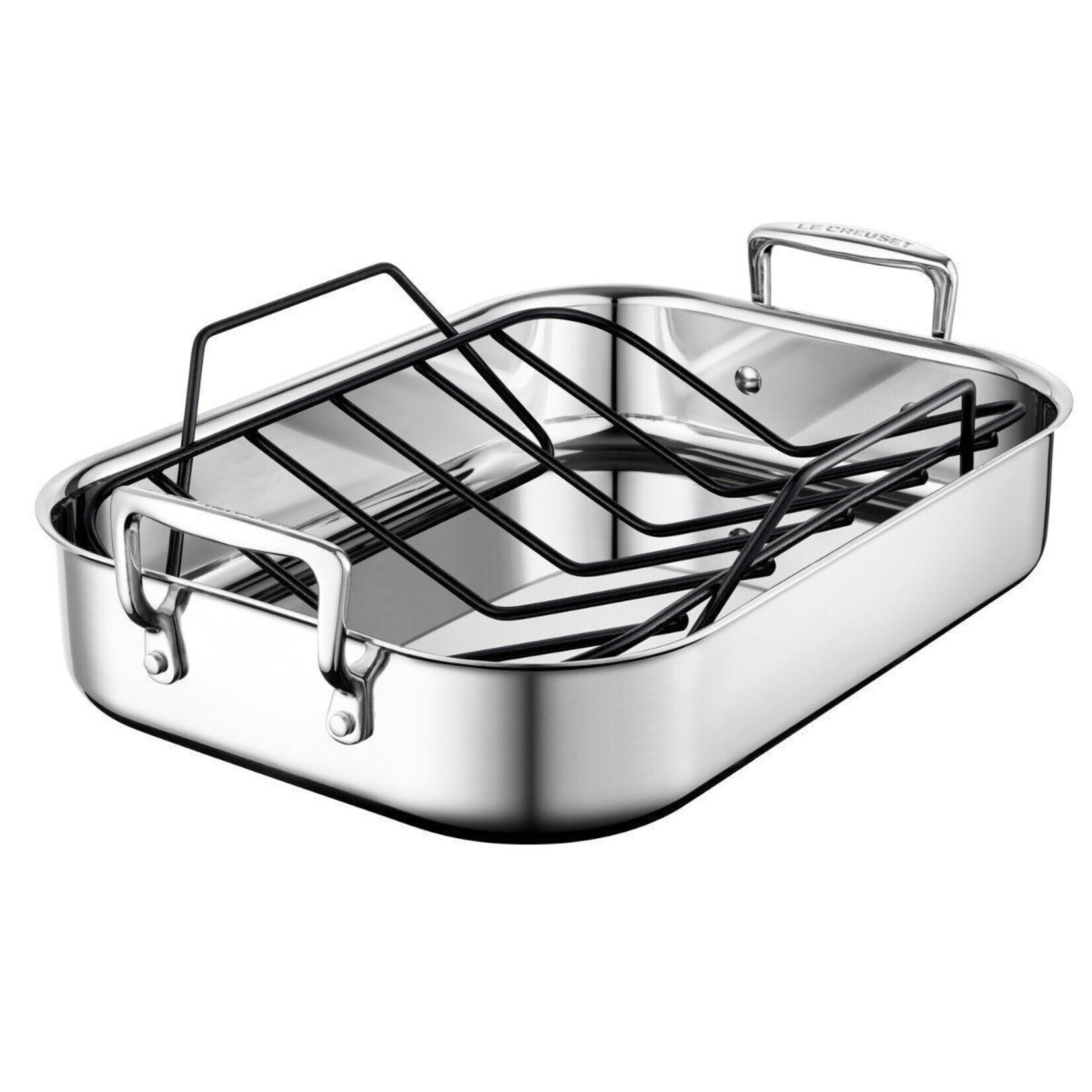 Le Creuset SS Classic Rectangular Roaster & Rack 14 In 14" | Le Creuset