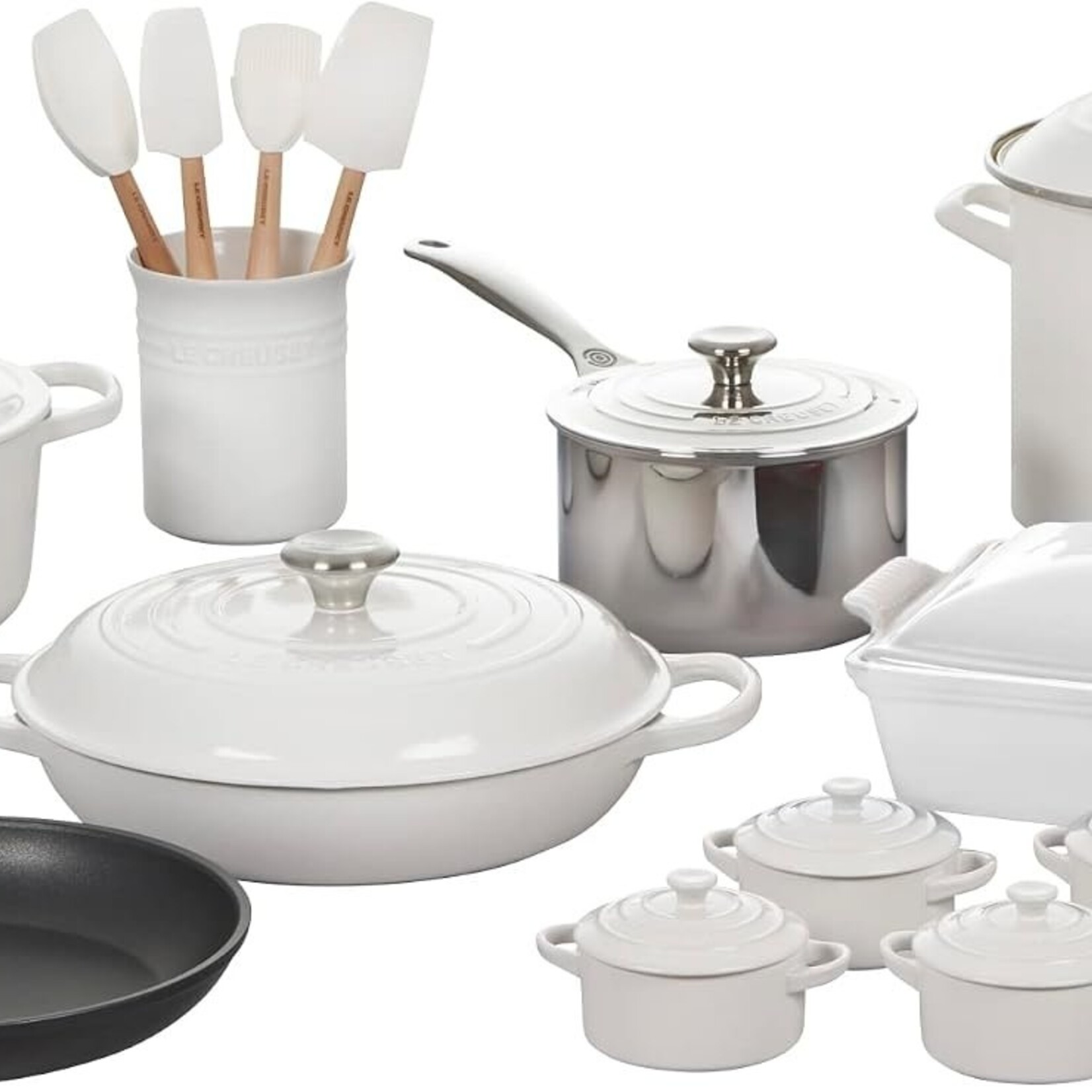 Le Creuset Set of 20 Mixed Material White Signature Ss N/A | Le Creuset