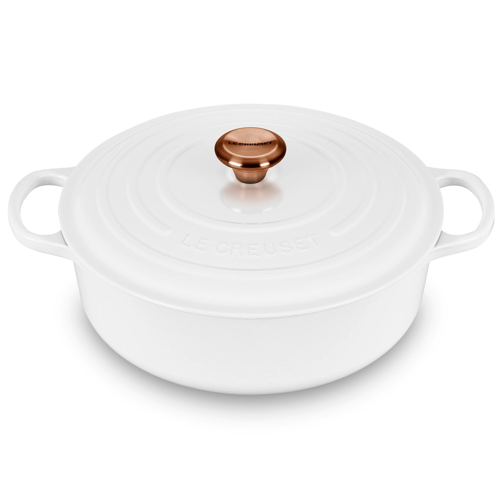 Le Creuset 9 Piece Signature Set, White (5.5 qt, Sig. RDO, 6.75 qt. Sig. ODO, 3.5 qt. Sig. Braiser, 1.75 qt. Sig. Saucepan, 10.25" Skillet) N/A | Le Creuset