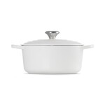 Le Creuset Signature Round Wide Oven - White Signature Ss 3.5 qt. | Le Creuset