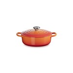 Le Creuset Signature Round Wide Oven - Flame Signature Ss 3.5 qt. | Le Creuset