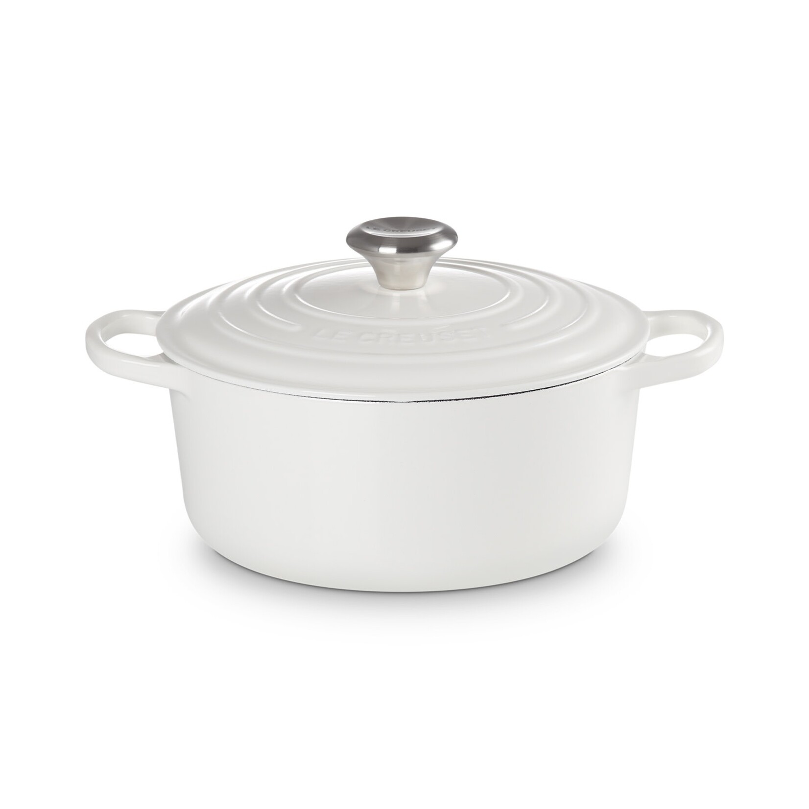 Le Creuset Signature Round Wide Oven - Sea Salt Signature Ss 3.5 qt.