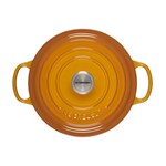Le Creuset Signature Round Oven 5.5Qt Nectar Crucible Ss 5.5 qt | Le Creuset