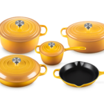 Le Creuset 9 Piece Signature Set, Nectar (5.5 qt, Sig. RDO, 6.75 qt. Sig. ODO, 3.5 qt. Sig. Braiser, 1.75 qt. Sig. Saucepan, 10.25" Skillet) | Le Creuset