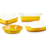 Le Creuset 4 Piece Heritage Bakeware Set - Nectar (9-inch Loaf Pan, 9-inch Pie Dish, 3 qt. Square Baking Dish and 1 3/4qt. Oval Baking Dish) | Le Creuset