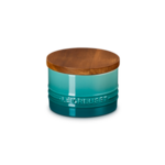 Le Creuset Salt Cellar with Wood Lid - Riviera 7 oz. | Le Creuset
