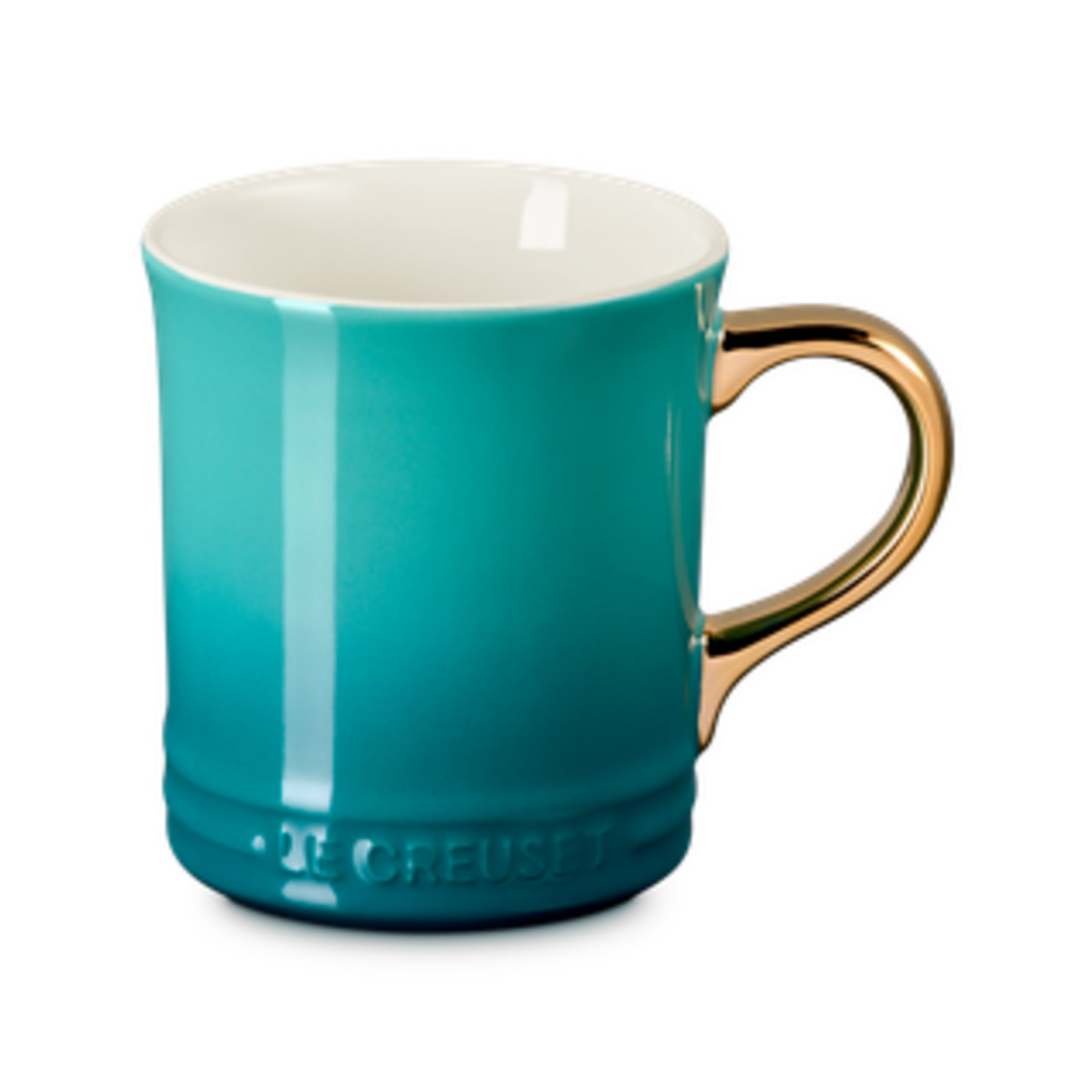 Le Creuset Mug with Gold Handle, Riviera 14 oz. | Le Creuset