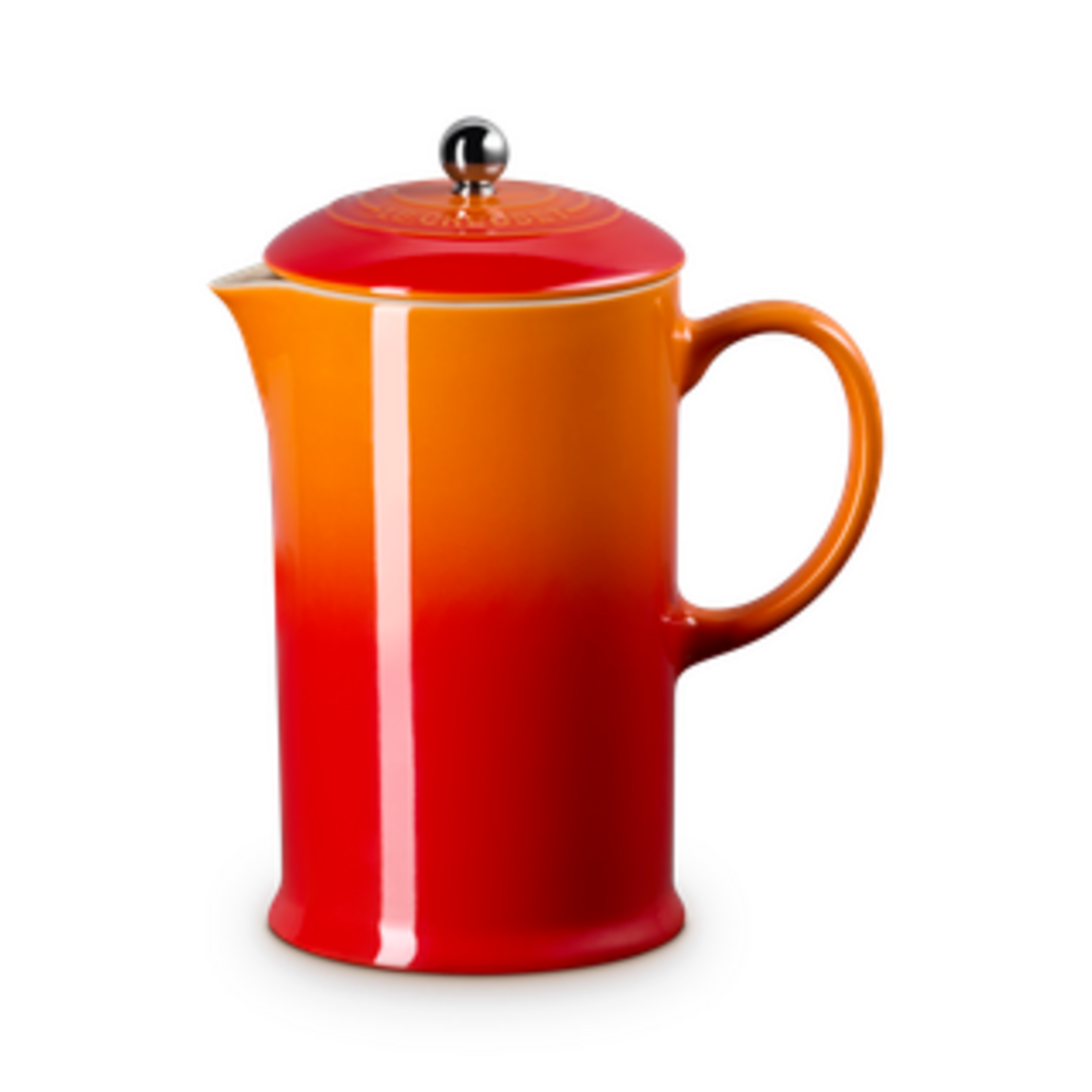 Le Creuset Coffee Pot & Press 34Oz Flame Ss Knob 34 oz. | Le Creuset