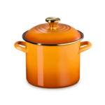 Le Creuset Eos Traditional Stockpot 6 Qt Persimmon Signature Gold 6 qt. | Le Creuset